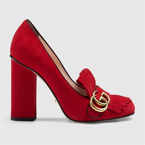 scarpe gucci nere e rosse|scarpe gucci femminili.